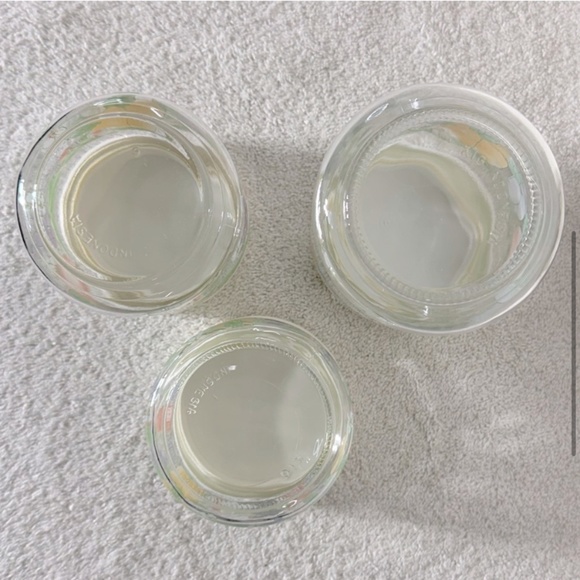 Vintage 80s KIG Indonesia Glass Fruit Flower Canister Set (3) - Picture 6 of 12